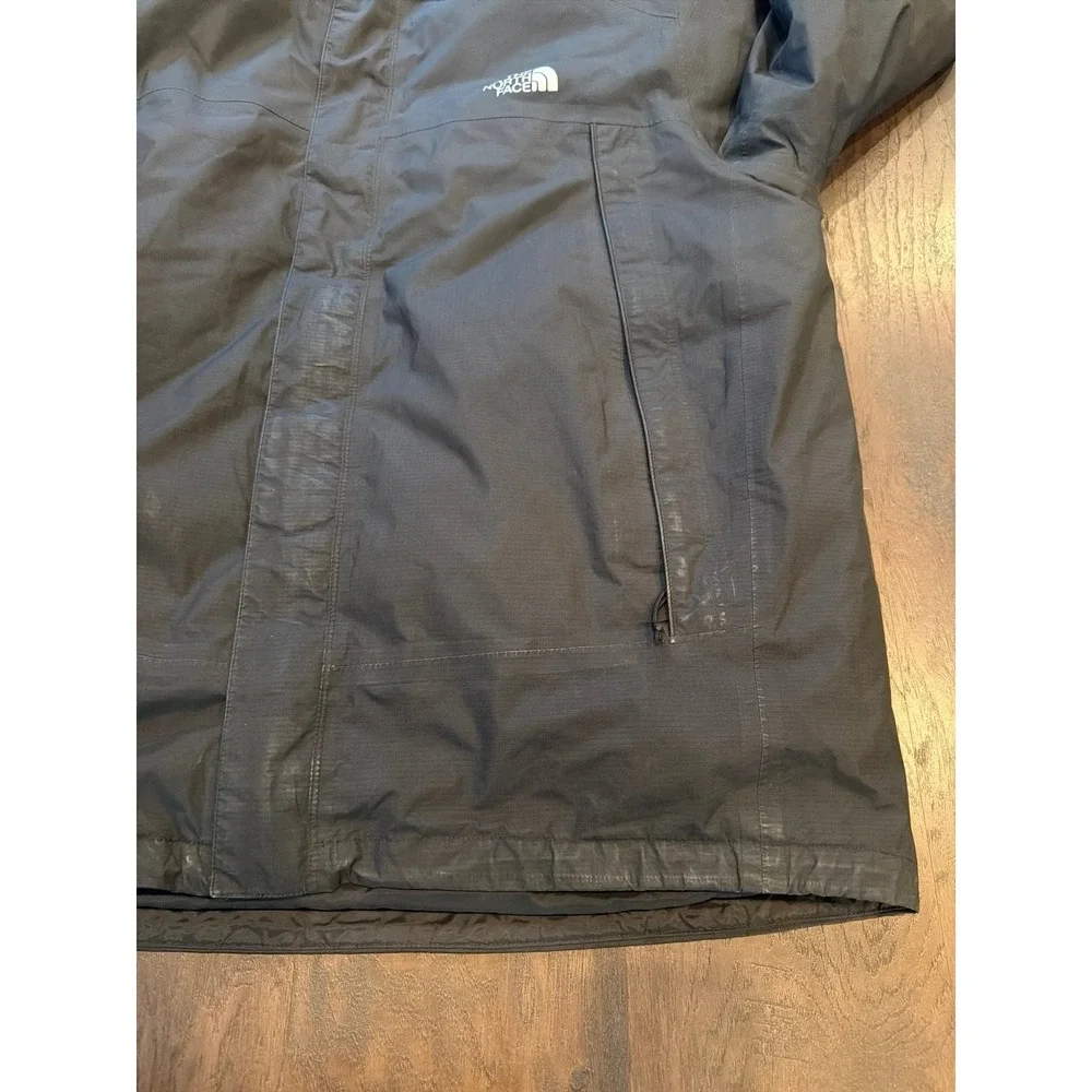 The North Face Gore-Tex Men's XL Black Hooded Waterproof Jacket Shell Coat